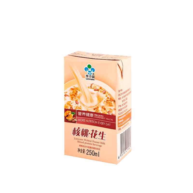 核桃花生牛奶复合蛋白饮品，单瓶净含量250ml